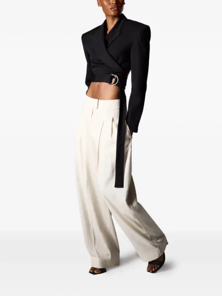 Pantaloni Karl Lagerfeld plisate