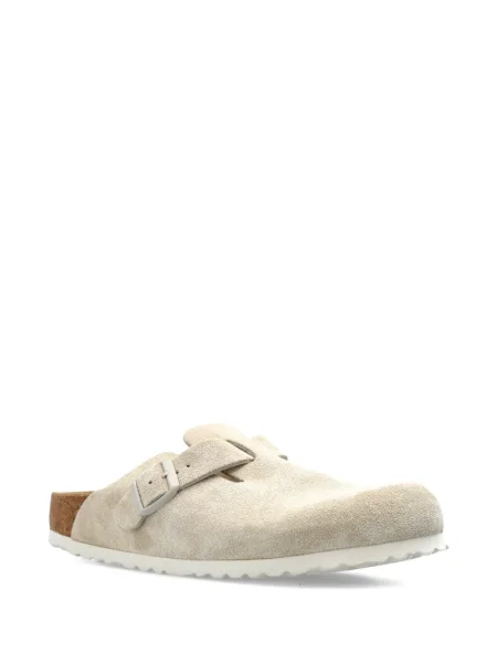 Papuci tip mules Birkenstock din piele de căprioară