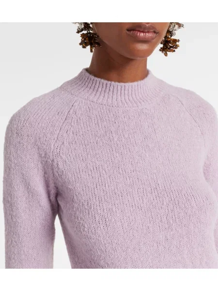 Pulover Dries Van Noten de lână violet