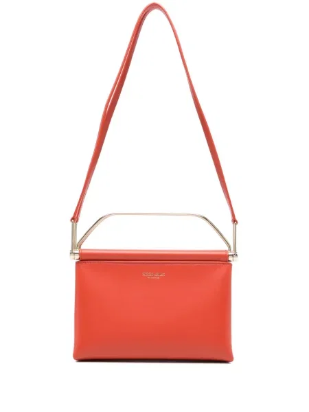 Geanta de piele Giorgio Armani din piele portocaliu