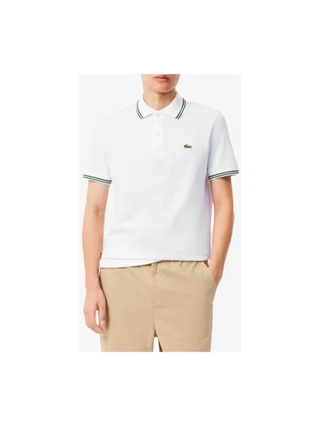 Koszulka polo Lacoste z krótkim rękawem klasyczna biała