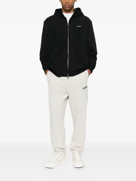 Futó nadrág Calvin Klein autogrammal szürke
