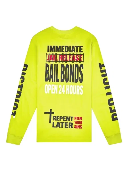 Tricou mânecă lungă Rta cu imagine galben