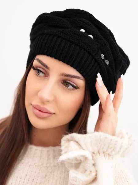 Căciulă Kesi de cristal negru