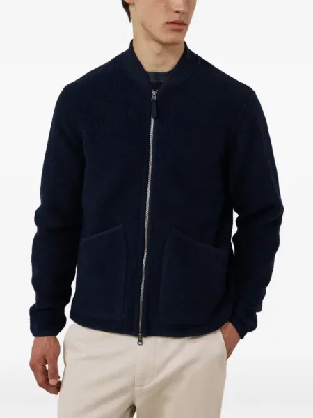 Geacă Hartford din fleece albastru