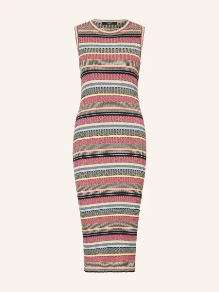 Weekend Max Mara Pletené Šaty Snob tmavě / žlutá / tmavě modrá červená