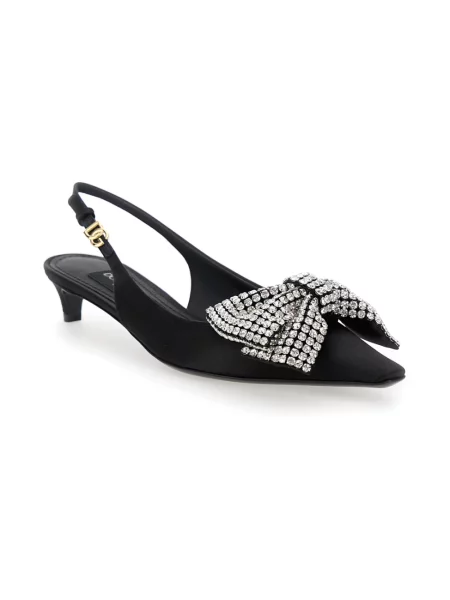 Czółenka Dolce And Gabbana skórzana czarna