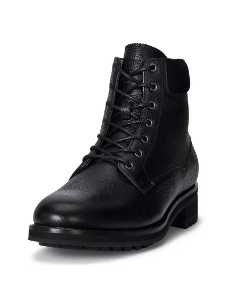Kožená obuv Polo Ralph Lauren Bryson Md Fd Boots čierna
