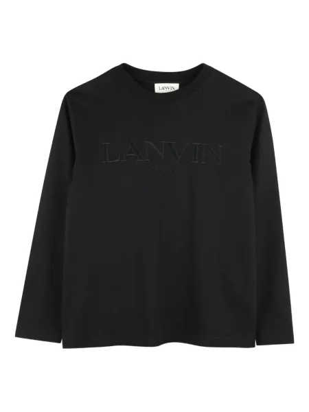 Koszulka dziecięca Lanvin Enfant czarna