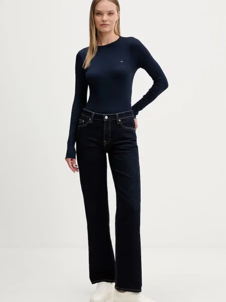Tommy Jeans Tričko námornícka modrá