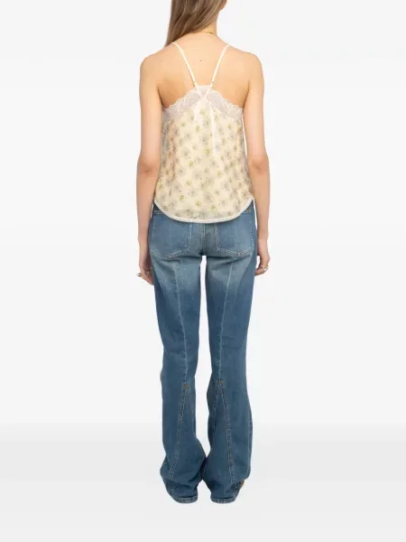 Top Zadig&voltaire cu paiete cu model floral