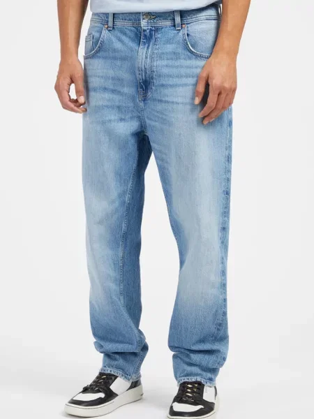 Прямі джинси GUESS блакитний