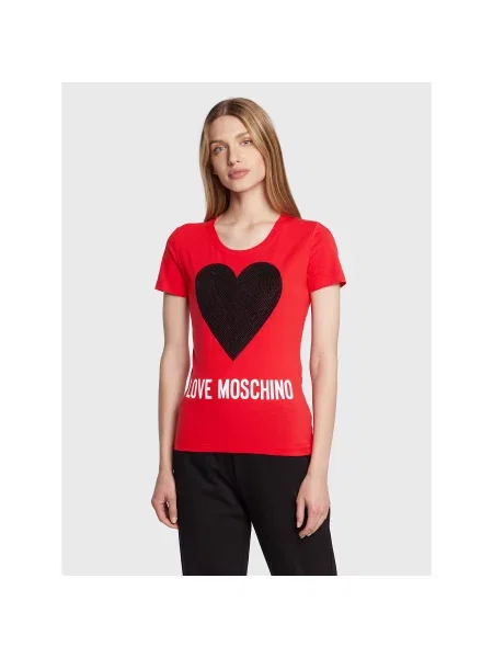 Футболка Love Moschino красная