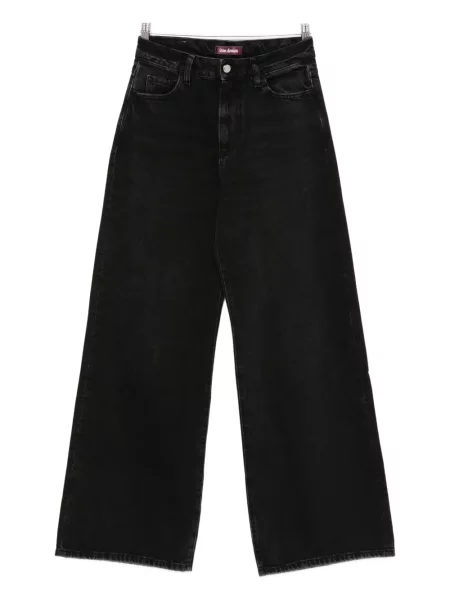 Szerokie jeansy Icon Denim czarne