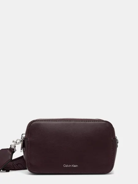 Torebka Calvin Klein bordowa