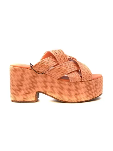 Klapki Themoirè pomarańczowe