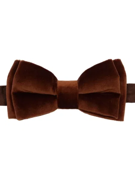 Cravată Paul Smith cu funde de catifea maro