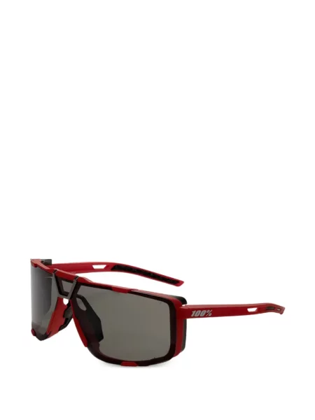 Ochelari de soare 100% Eyewear cu imprimeu geometric roșu