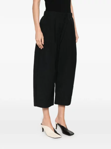 Plisované kalhoty Apuntob černé