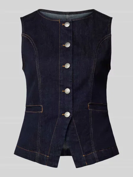 Kamizelka z listwą guzikową model ‘KIMBERLY’ Soyaconcept granatowa