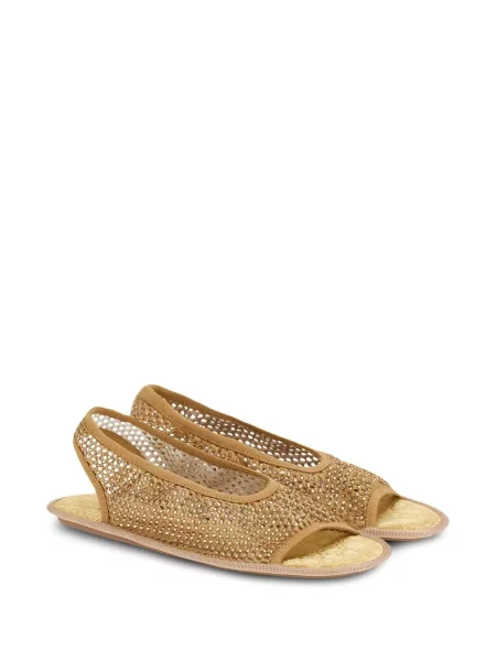 Sandale Ferragamo slingback auriu