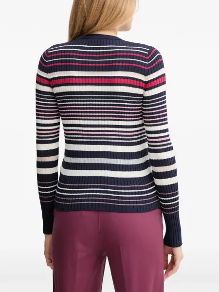 Cardigan Benetton cu dungi albastru