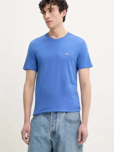 Tommy Jeans basic tričko modré
