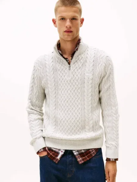 Tommy Jeans Pulover gri