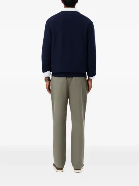 Pantaloni chino Lacoste din țesătură twill