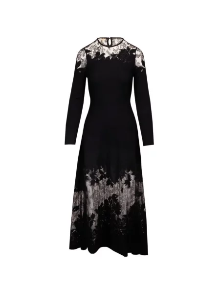 Lung rochie midi Ulla Johnson din dantelă negru