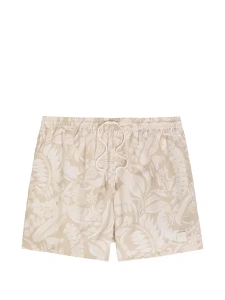 Slip de baie Boss cu model floral cu imagine cu cordon
