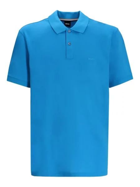 Tricou polo Boss albastru
