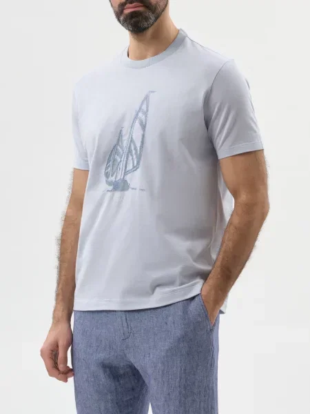 Футболка Paul&shark блакитна