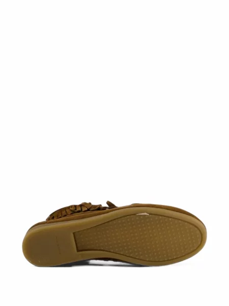 Μποτάκια αστραγάλου Toral Shoes με κρόσσια καφέ