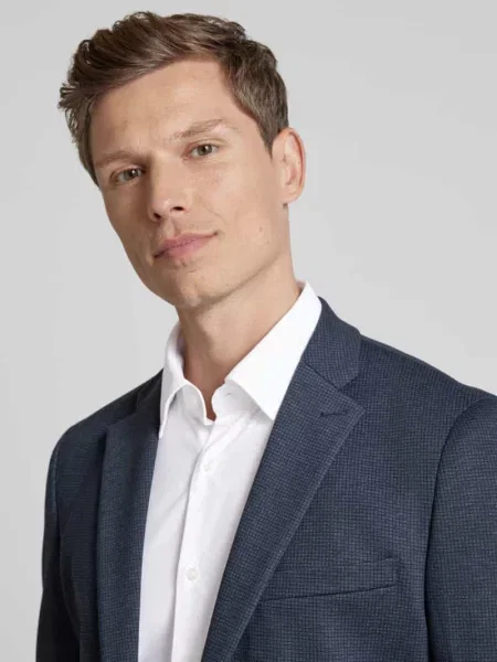 Koszula biznesowa o kroju slim fit z drobnego twillu z dodatkiem streczu Boss biała