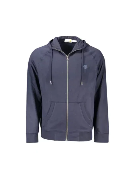 Sweter Timberland z długim rękawem z kapturem klasyczny niebieski