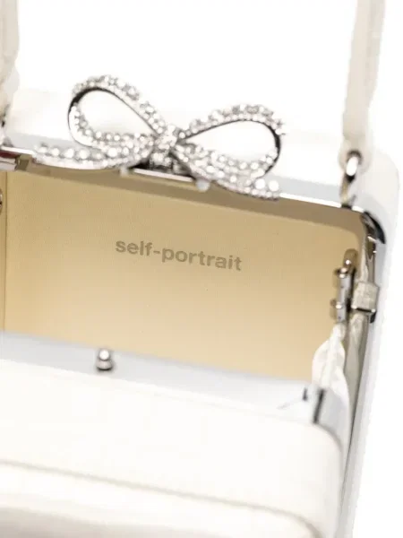 Geanta de piele Self-portrait din piele