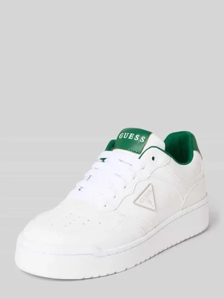 Sneakersy z aplikacją z logo model ‘Miram’ Guess białe