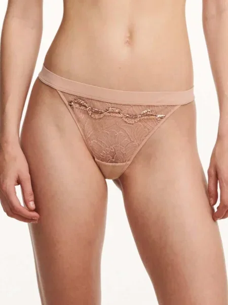 Chantelle X Chilot tanga Xtravagant bej