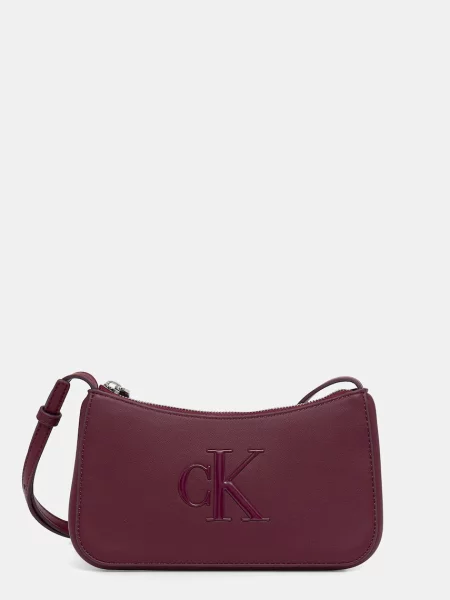 Calvin Klein Ročna torba Bold Ck Mini Bag Bordo rdeča