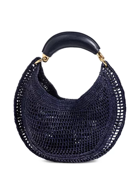 Hímzett shopper táska Chloe kék
