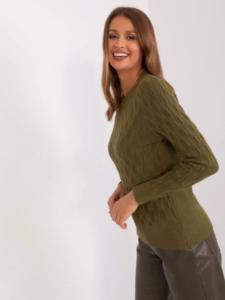 Sveter Fashionhunters khaki