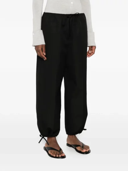 Pantaloni Toteme cu cordon negru