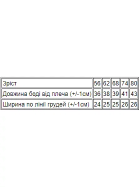 Детское боди носи своє белое
