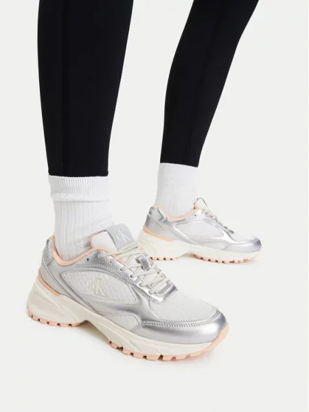 Calvin Klein Sneakersy Hike Runner Lace Up Mesh Mix Met Kolorowy