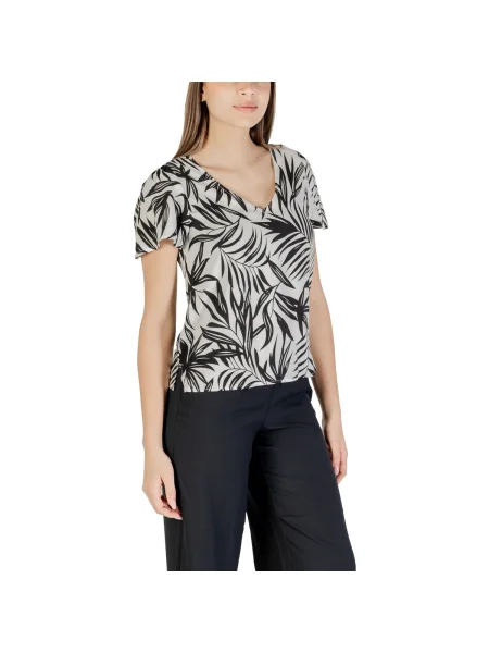 Bluză Vero Moda cu decolteu în V negru