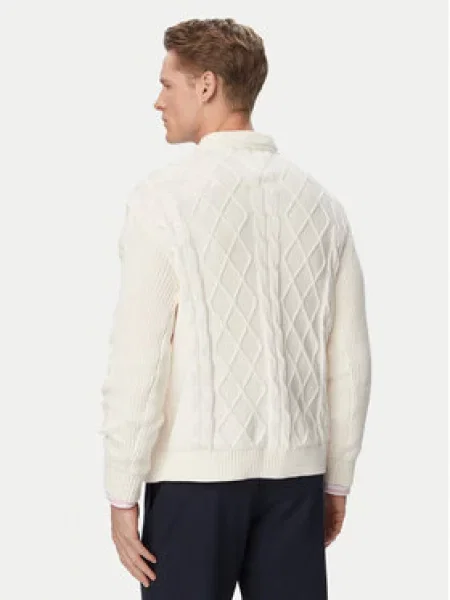 Tommy Jeans pulover za muškarce od pamuka bež