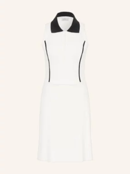 Sportalm Sukienka Golfowa Z Mieszanki Materiałów weiss biała