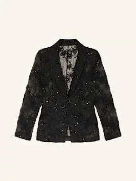 Rich & Royal Blezer Z Cekinami schwarz czarna