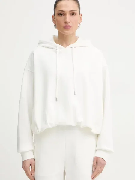 Trussardi bluza z kapturem beżowa